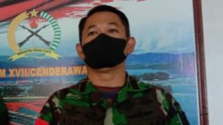 FOTO : Kapendam XVII/Cenderawasih Kolonel Inf Aqsha Erlangga, S.H., M.H.  