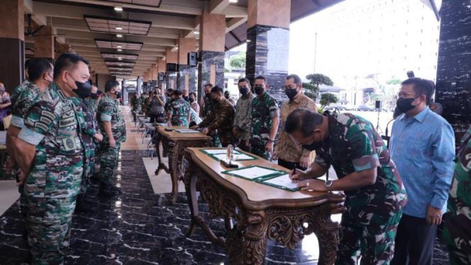 TNI Angkatan Darat Lakukan Penandatanganan Perjanjian Kerja Sama Terkait Pembangunan Rumdis Prajurit (Dispenad)