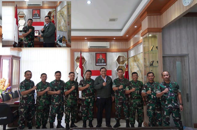 Danrem 042/Gapu Terima Tim Kemhan RI Dalam Rangka Diskusi Implementasi Kebijakan Pertahanan Negara di Satuan TNI (penrem042gapu)