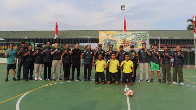 Meriahkan HUT TNI Ke 77, Kodim 0419/Tanjab Gelar Berbagai Pertandingan Olahraga/FOTO : Istimewa