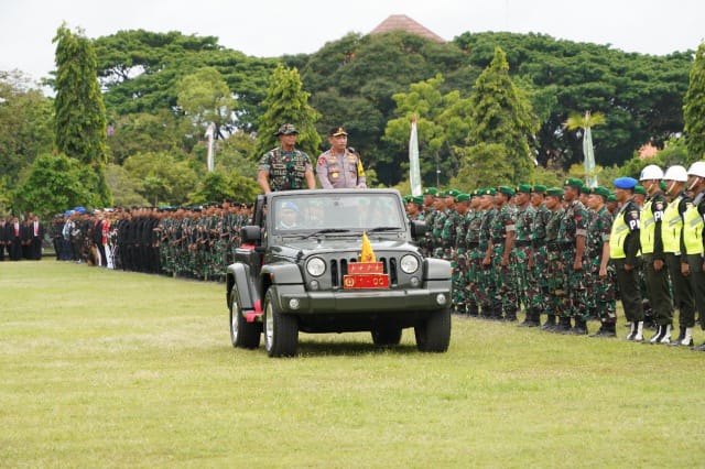 Panglima TNI Pimpin Apel Gelar Pasukan Pengamanan VVIP Kesiapan Presidensi G20 Di Bali (Pendam Udayana)