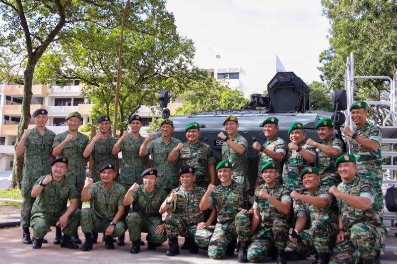 Kasad Kunjungan Kehormatan ke Pejabat Pertahanan dan Militer Singapura (Dispenad)
