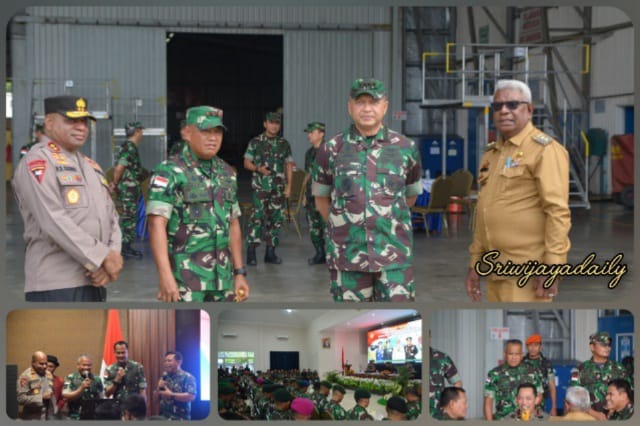 Pangdam XVII/Cenderawasih Dampingi Kunker Panglima TNI, Kapolri Dan Kepala Staf Angkatan Di Wilayah Mimika