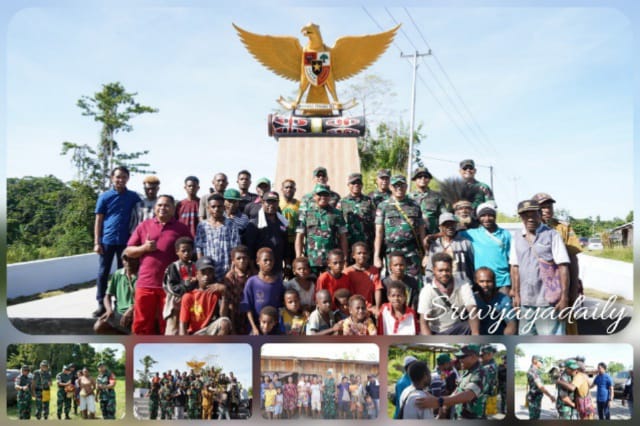 Pangdam Cenderawasih Kunjungi Masyarakat Dan Meninjau Pembangunan Tugu Pancasila Di Kalipay Kab. Keerom