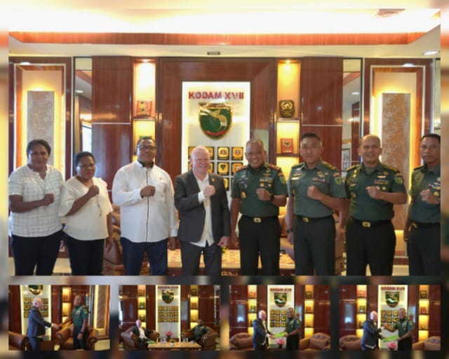 Pangdam XVII/Cenderawasih Terima Kunjungan Ketua Lembaga Pengembangan Generasi Papua