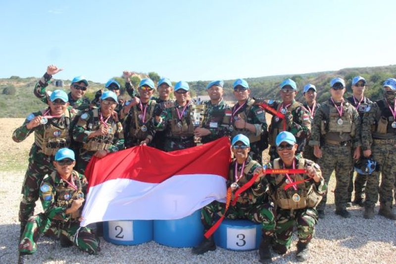 Tim petembak Satgas Batalyon Mekanis TNI XXIII-P/UNIFIL (Puspen TNI)