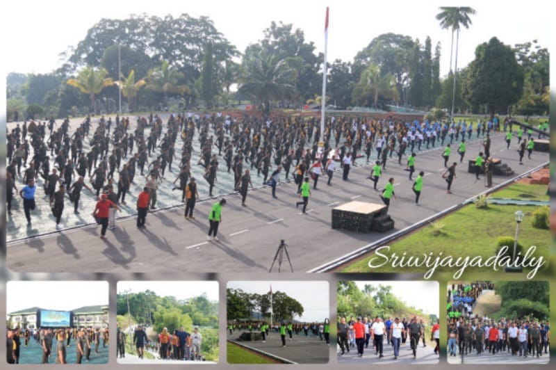 Kodam XVII/Cenderawasih menyelenggarakan SKJ 88 dan olahraga bersama TNI Polri, PNS dan FKPD Wilayah Papua, Selasa (31/1/2023)./ FOTO : dok. Istimewa