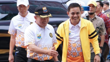 Foto : Gubernur Jambi Al Haris (kiri) dan Ketua KONI Provinsi Jambi Budi Setiawan