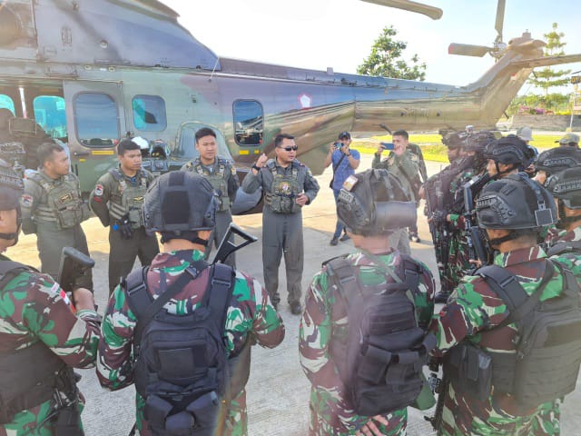 Lanjutkan Pencarian, Tim Gabungan TNI Polri Kedepankan Keselamatan Pilot Susi Air/ PENDAM CENDERAWASIH