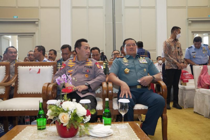 Panglima TNI Laksamana TNI Yudo Margono, S.E., M.M.,  menghadiri acara Kick Off Meeting Pancasila bertempat di The Tribrata, Kebayoran Jakarta Selatan Kamis 16/2/2023./ FOTO : Istimewa
