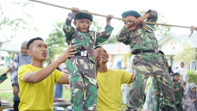 Army Kids Zone Wadah Edukasi Anak Di Yon Arhanud 12/SBP/ FOTO : Dok. Pendam II/Swj