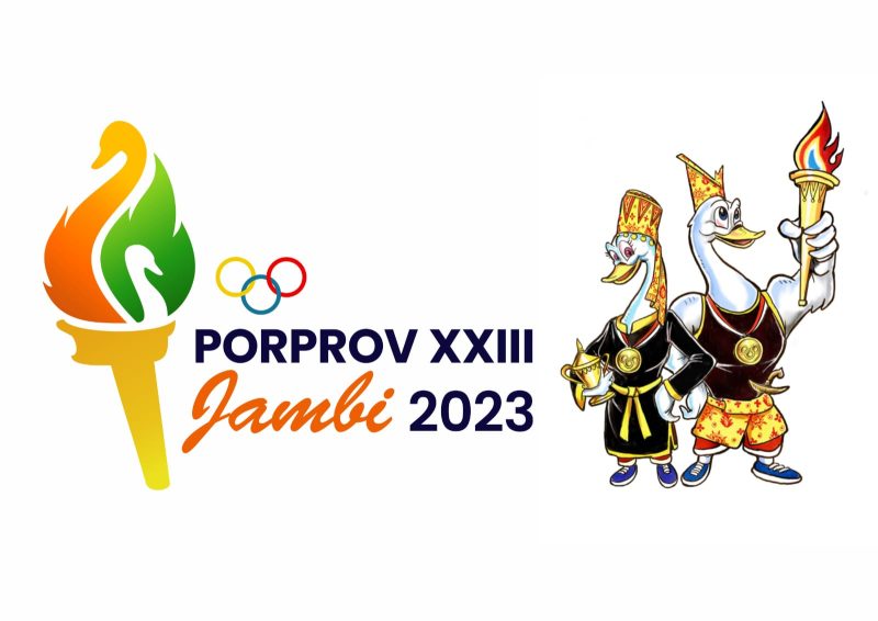 Logo dan Maskot Porprov XXIII Jambi 2023/ FOTO : Istimewa