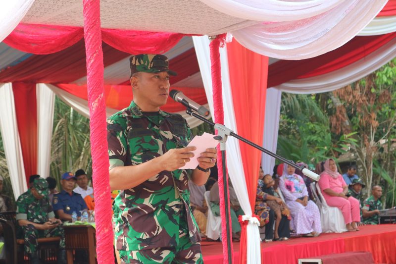 Kasrem 042/Gapu Kolonel Inf Ali Aminudin, S.E., M.M., tutup kegiatan TMMD Ke-117 Tahun 2023 di wilayah Kodim 0416/Bute/ FOTO : PENDIM0416BUTE